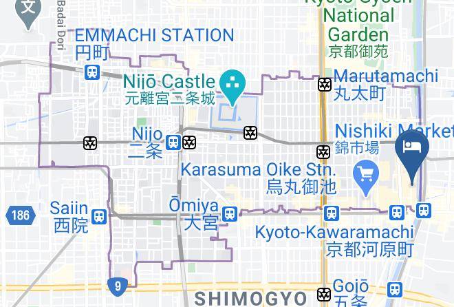 Kyoto City Nakagyo Ward - Hotel Ponto Maps