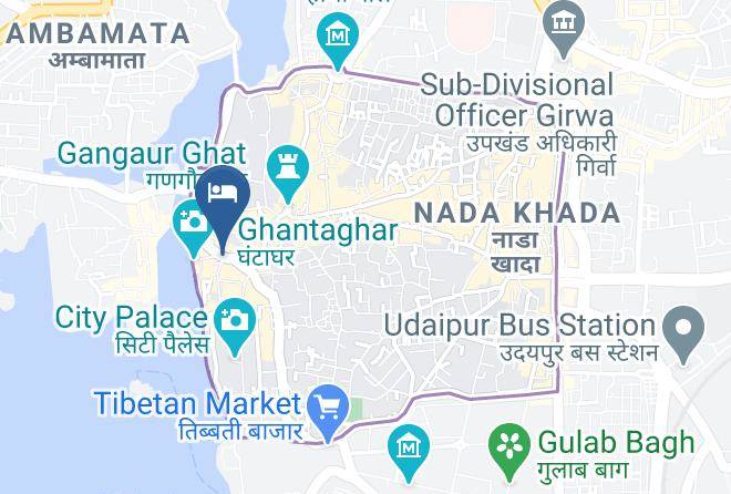 Udaipur - Hotel Poonam Haveli Maps