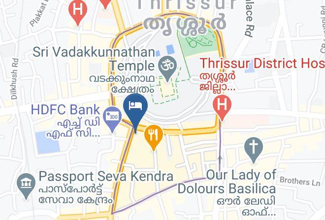 Thrissur - Hotel Pooram International Maps