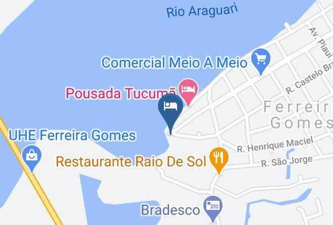 Ferreira Gomes - Hotel Pororoca Maps
