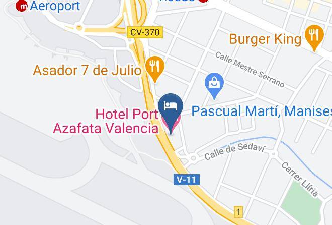 Valencia - Hotel Port Azafata Valencia Maps