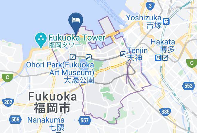 Fukuoka City Chuo Ward - Hotel Port Hills Fukuoka Maps