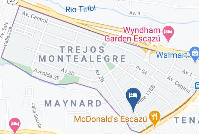 Escazu - Hotel Portal Colonial Maps