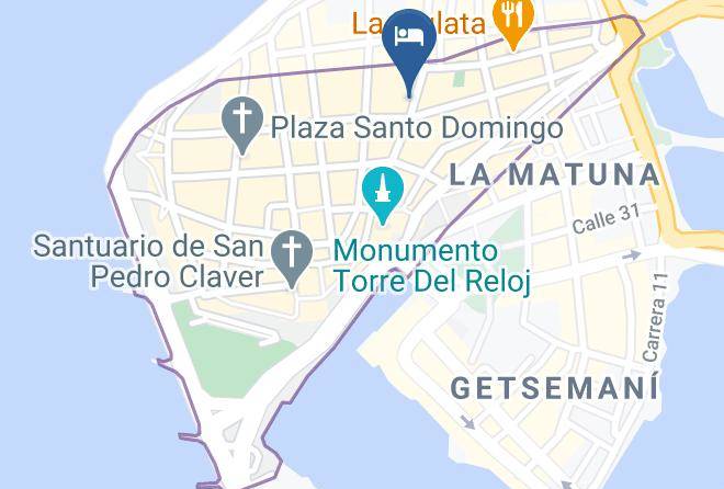 Cartagena De Indias - Hotel Portal De San Diego Maps