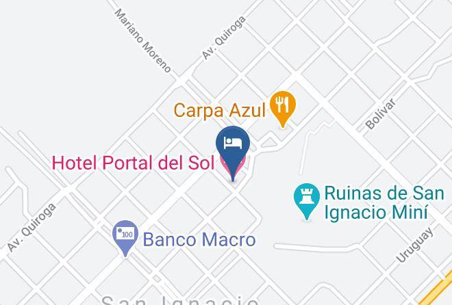 San Ignacio - Hotel Portal Del Sol Maps