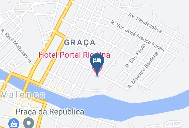 Hotel Portal Rio Una Map