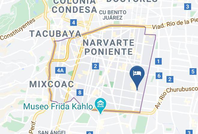 Benito Juarez - Hotel Portales Maps