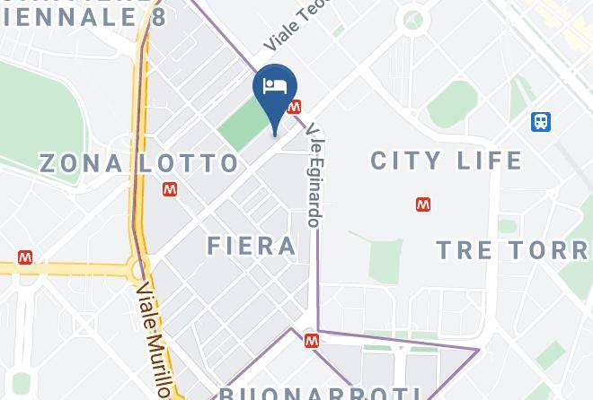Milan - Hotel Portello Gruppo Minihotel Maps