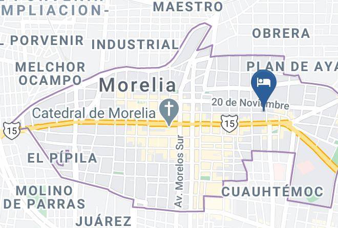 Morelia - Hotel Portico Maps