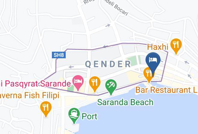 Saranda - Hotel Porto Eda Maps