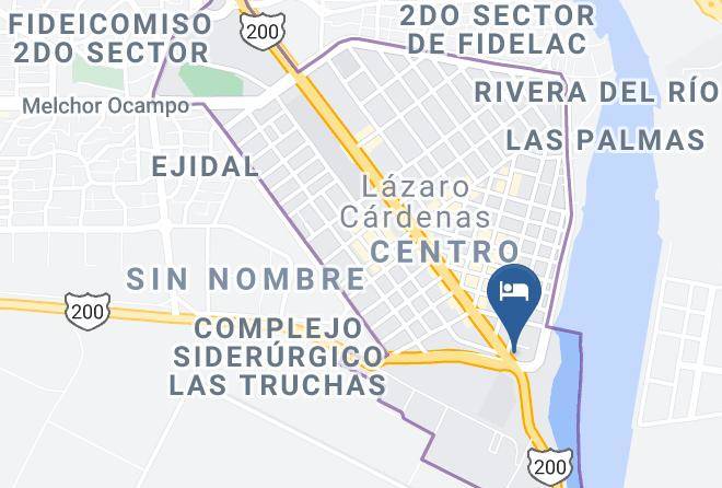 Lazaro Cardenas - Hotel Porto Maps