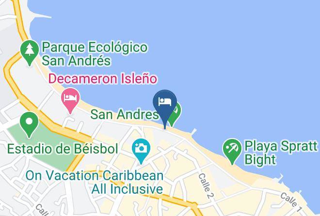 San Andres - Hotel Portobelo Beach Maps