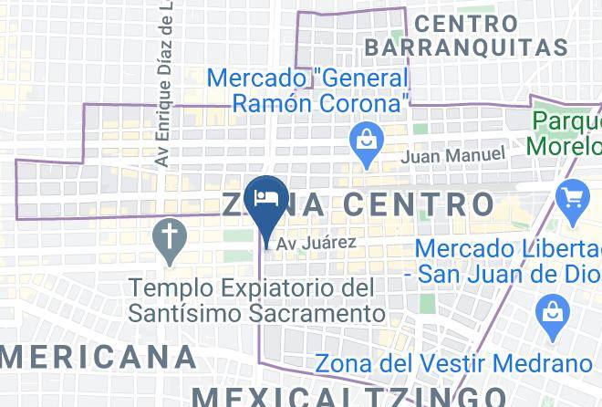 Guadalajara - Hotel Portobelo Maps