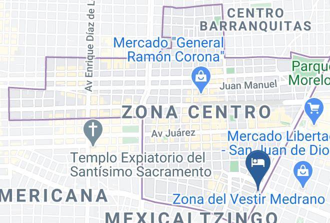 Guadalajara - Hotel Portonovo Plaza Centro Maps