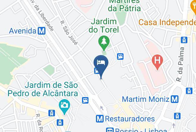 Lisbon - Hotel Portuense Maps