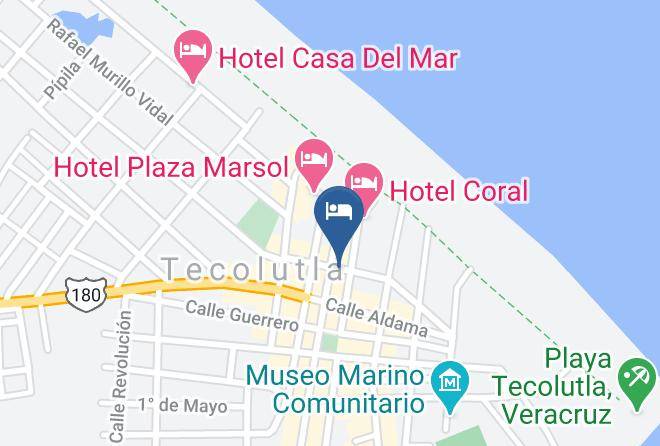 Tecolutla - Hotel Posada Belem Maps