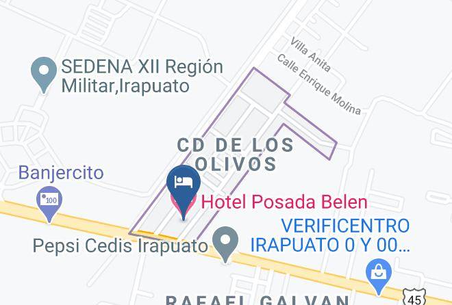 Irapuato - Hotel Posada Belen Maps