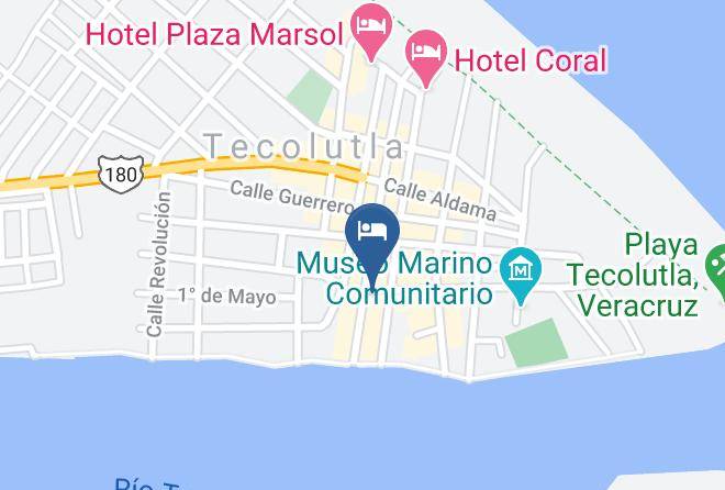 Tecolutla - Hotel Posada Brisas Del Rio Maps