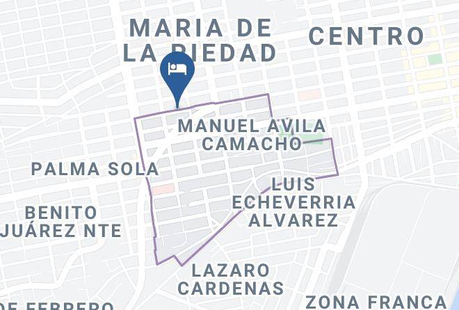 Coatzacoalcos - Hotel Posada Cancun Maps