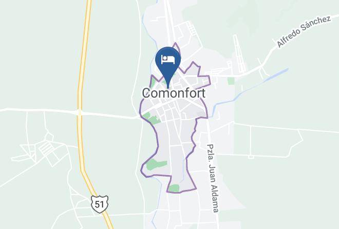 Comonfort - Hotel Posada Chamacuero Maps