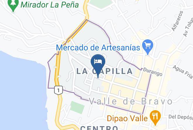 Valle De Bravo - Hotel Posada Chelita Maps
