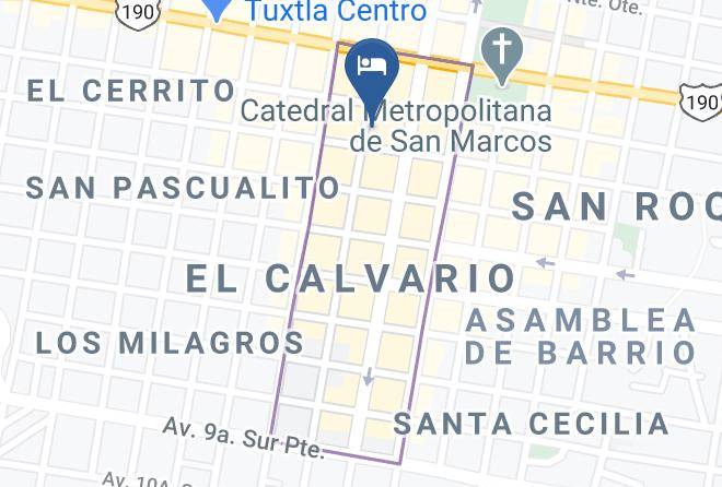 Tuxtla Gutierrez - Hotel Posada Chiapas Maps