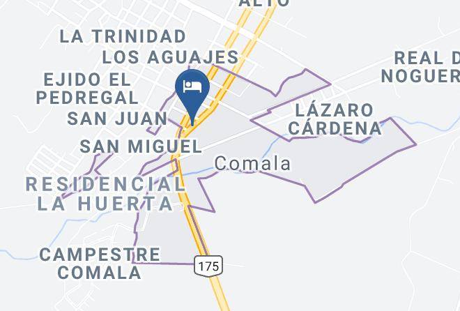 Comala - Hotel Posada Comala Maps