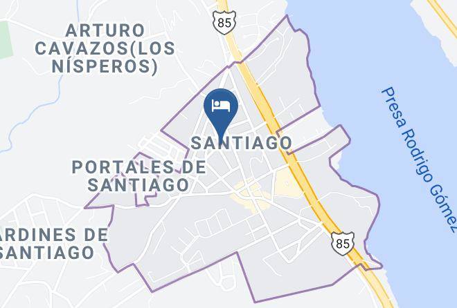 Santiago - Hotel Posada De Colores Maps