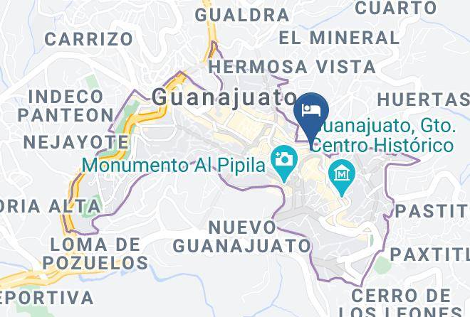 Guanajuato City Centre - Hotel Boutique Ponciano Maps