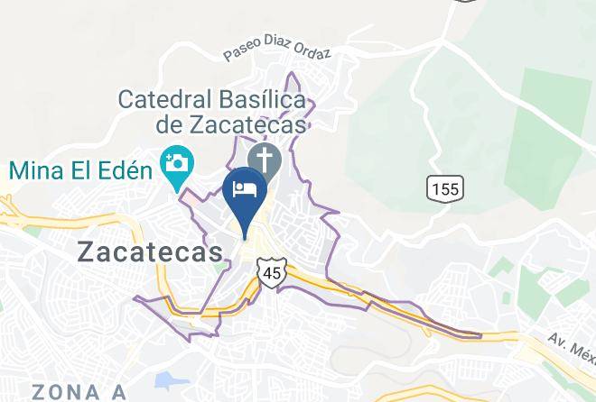 Zacatecas Zacatecas Centro - Hotel Posada De Los Condes Maps