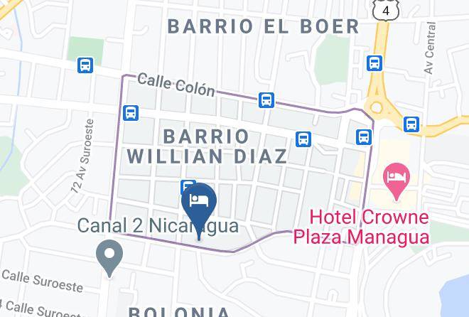 Managua - Hotel Posada De Matias Maps
