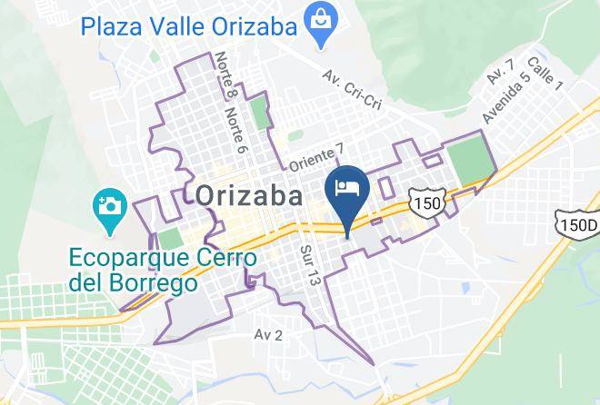 Orizaba - Hotel Posada De Santa Rosa Maps