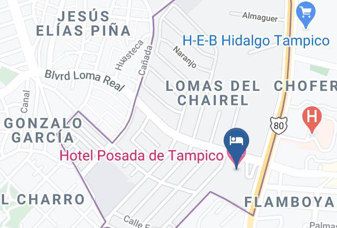 Hotel Posada De Tampico Map