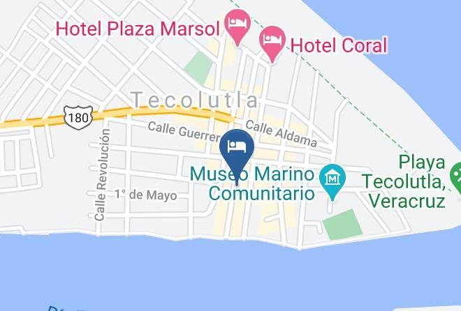 Tecolutla - Hotel Posada Del Conquistador Maps