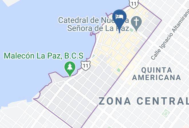 La Paz - Hotel Posada Del Cortez Maps