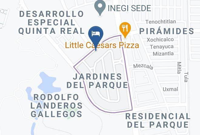 Aguascalientes Jardines Del Parque - Hotel Posada Del Lago Maps