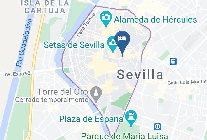 Seville - Hotel Posada Del Lucero Maps