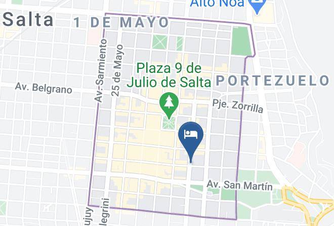 Salta - Hotel Posada Del Marques Maps