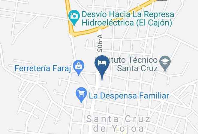Santa Cruz De Yojoa - Hotel Posada Del Rey Maps