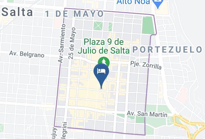 Salta - Hotel Posada Del Sol Salta Maps