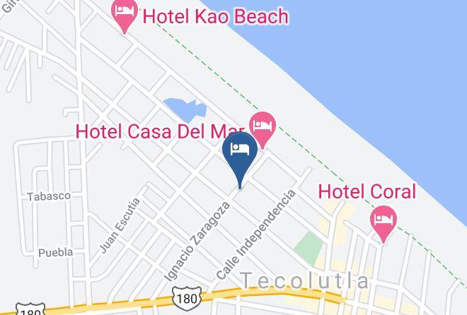 Tecolutla - Hotel Posada Del Virrey Maps