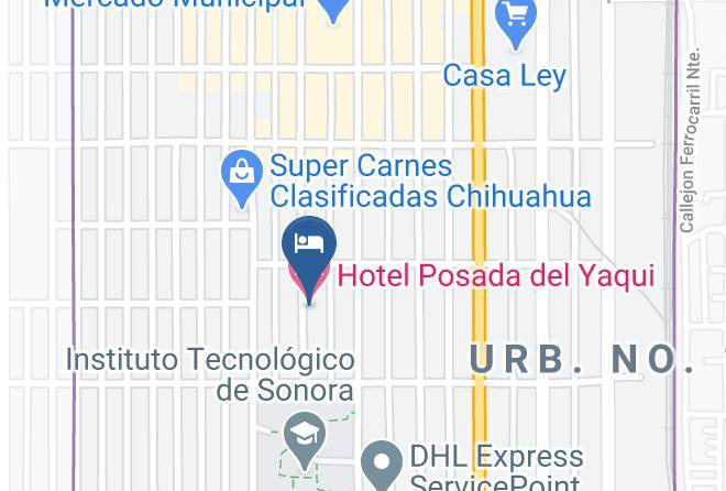 Cajeme - Hotel Posada Del Yaqui Maps