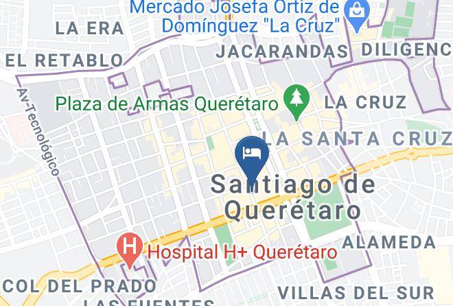 Santiago De Queretaro - Hotel Posada Diamante Maps