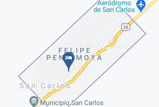 San Carlos - Hotel Posada Dona Juanita Maps