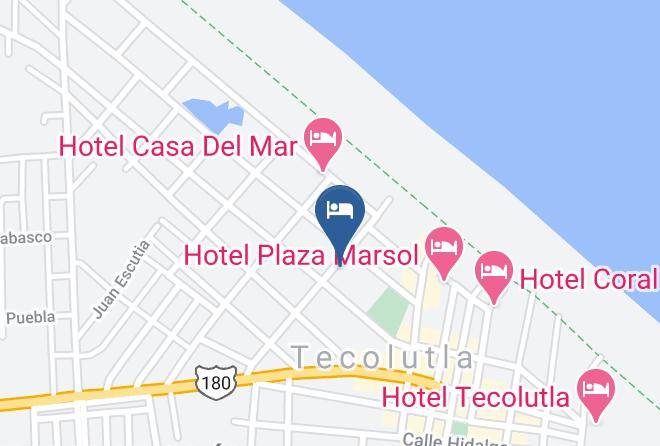 Tecolutla - Hotel Posada Dona Rosa Maps