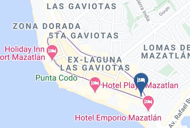 Mazatlan - Hotel Posada Dona Rubino Mazatlan Maps