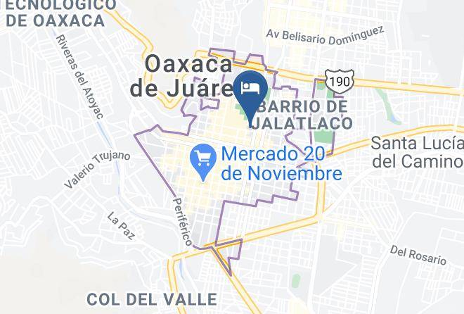 Oaxaca De Juarez - Hotel Posada El Atrio Oaxaca Maps