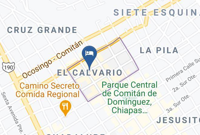Comitan De Dominguez - Hotel Posada El Castellano Maps