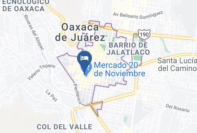 Oaxaca De Juarez - Hotel Posada El Chapulin Maps