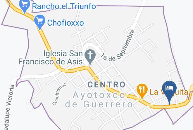 Ayotoxco De Guerrero - Hotel Posada El Rosario Maps